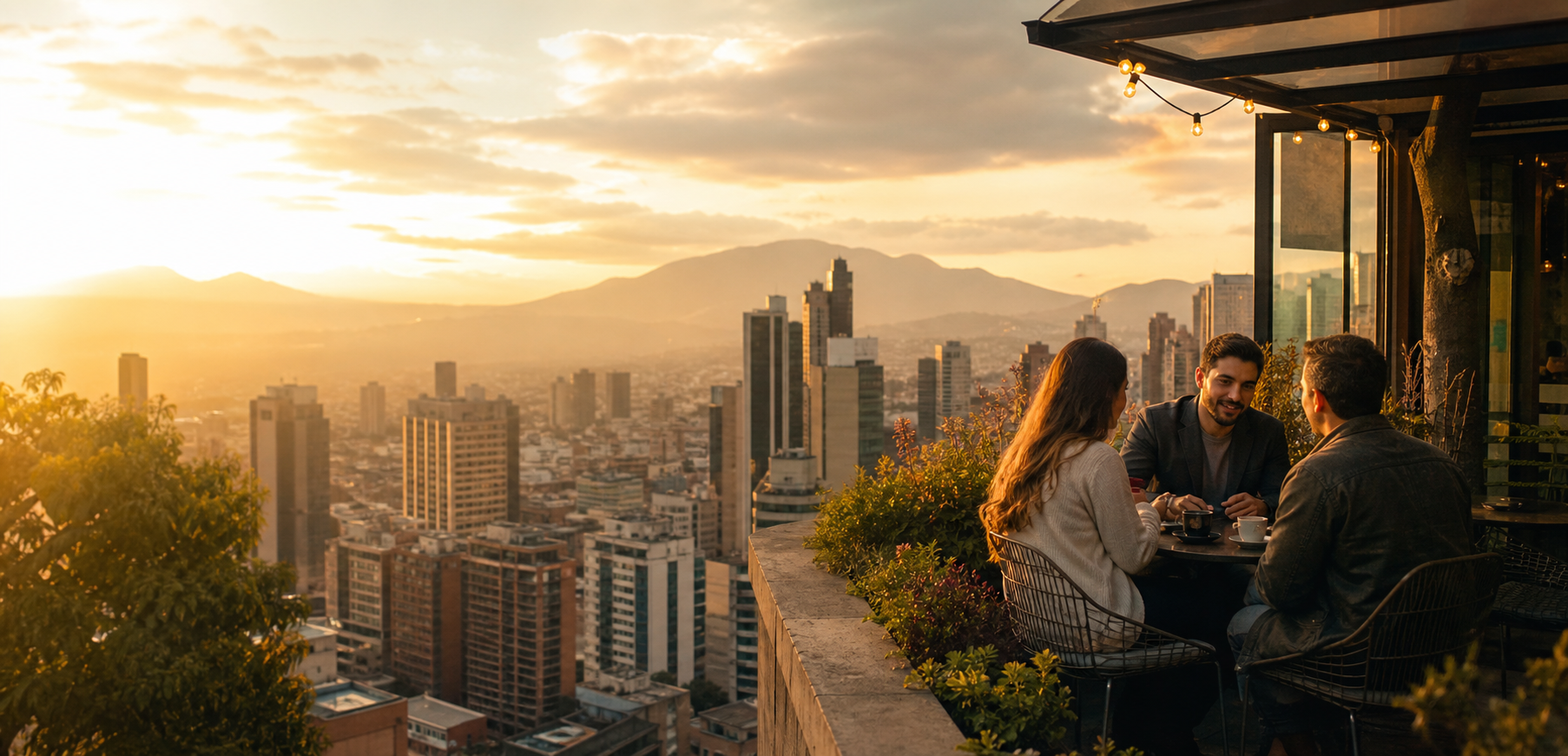 Bogotá con un tratamiento editorial limpio